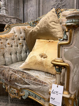 Luxury antique gold cushion.