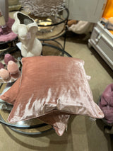 Luxury pale pink cushion.