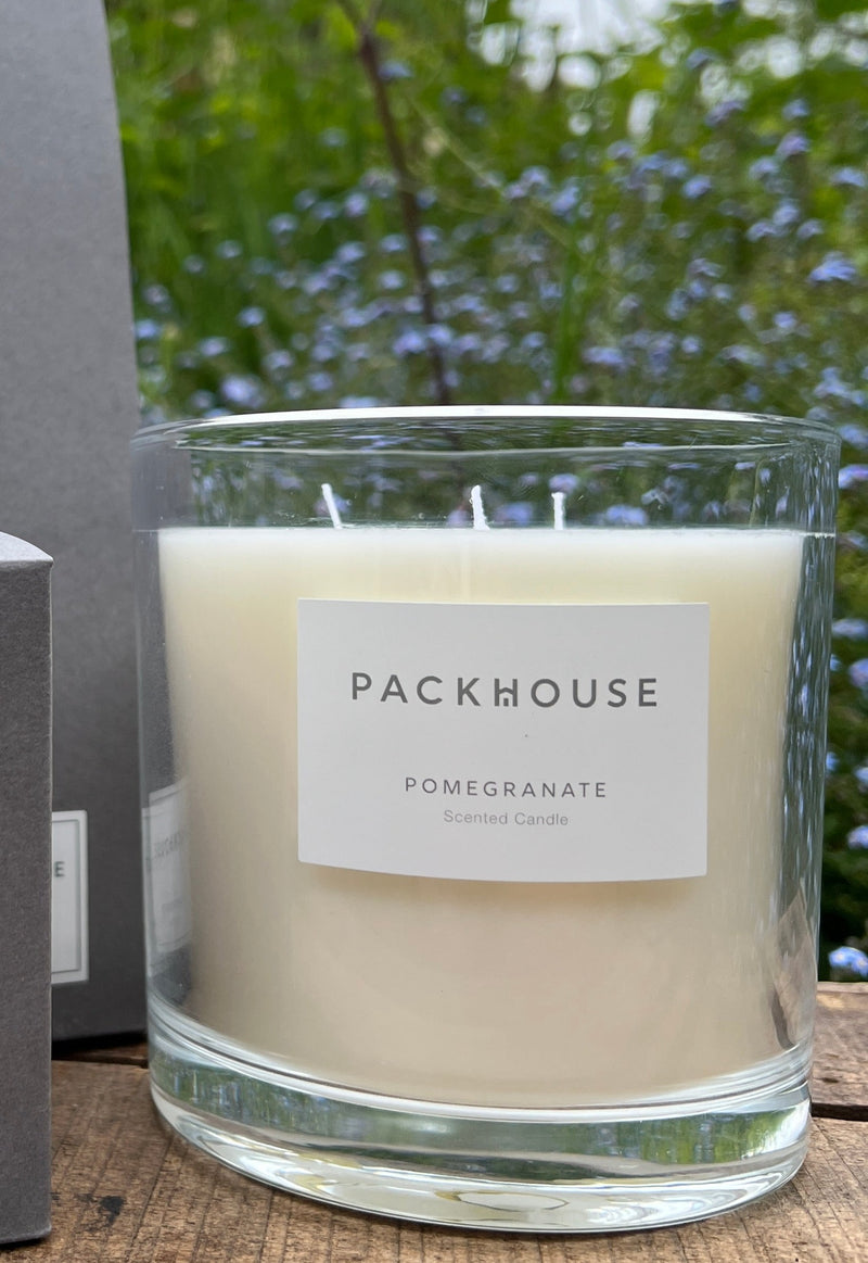 Hand Poured Luxury Candle - Pomegranate 640g (Unboxed)