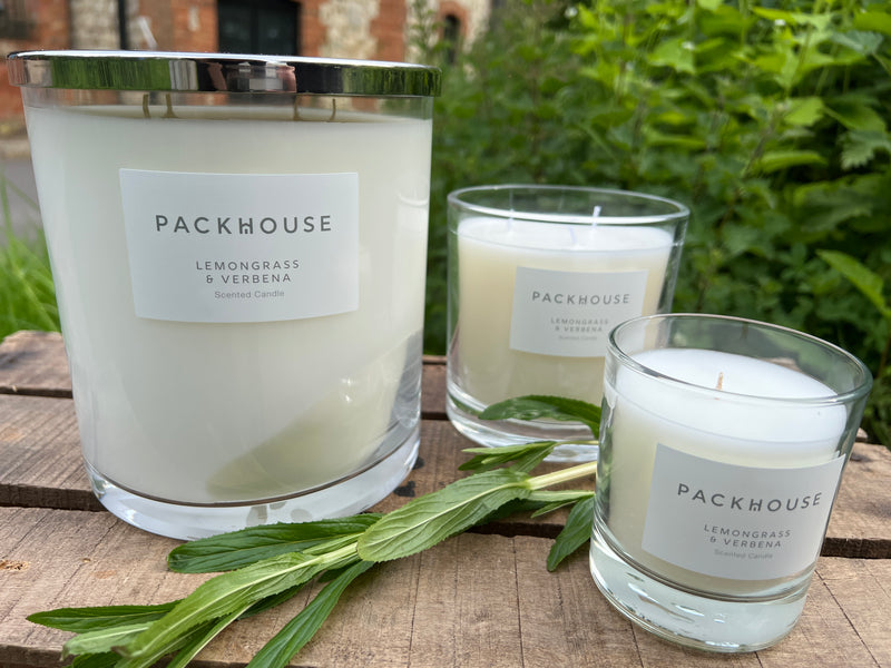 Hand Poured Luxury Candle - Lemongrass & Verbena 640g (Unboxed)