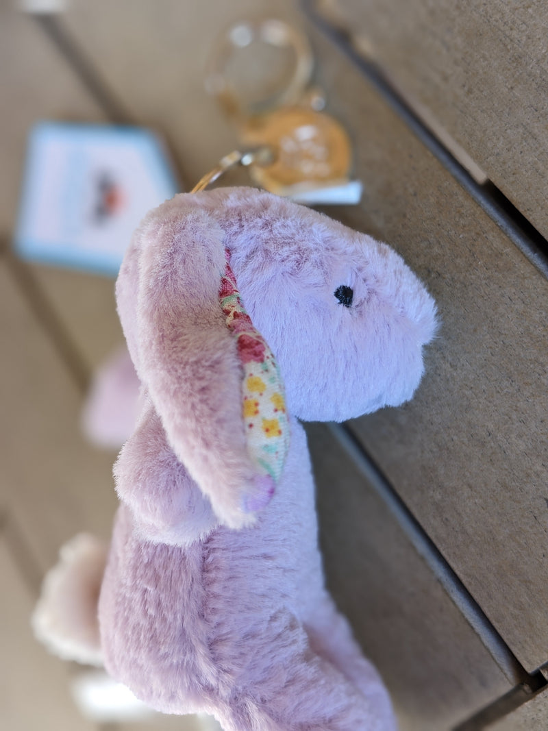 Jellycat© London Bashful Bunny Keyring - Jasmine Blossom