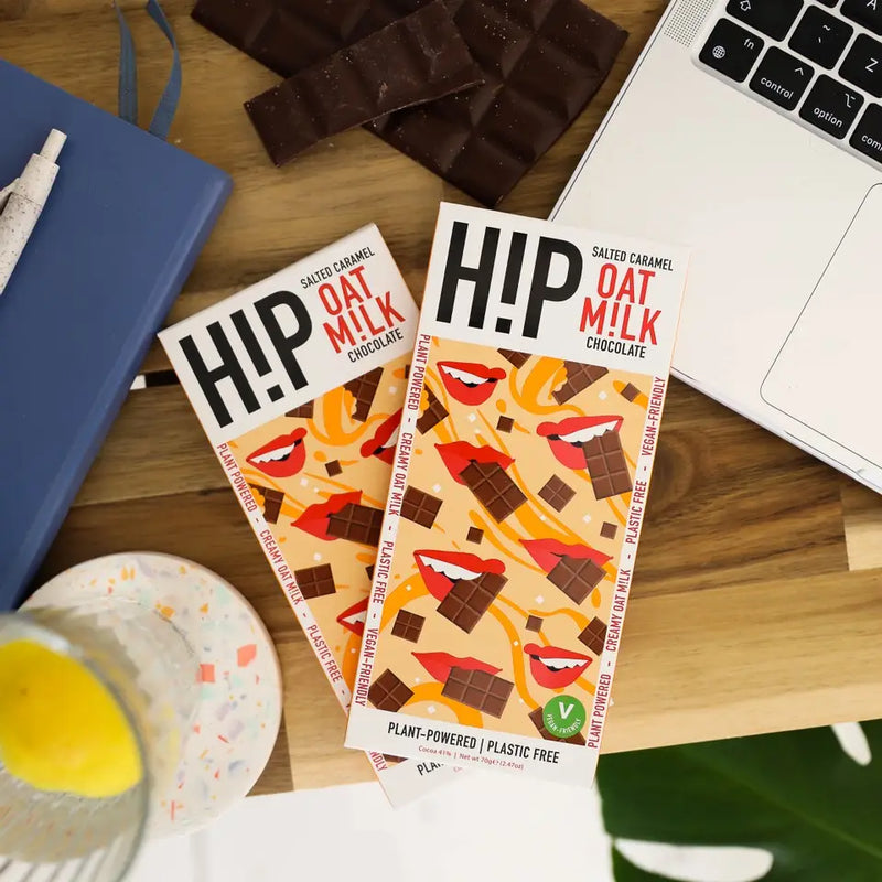 H!P Oatmilk Chocolate Salted Caramel Bar