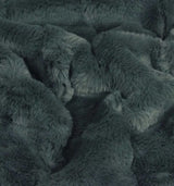 Faux Fur Fluffy Soft-touch Charcoal Throw